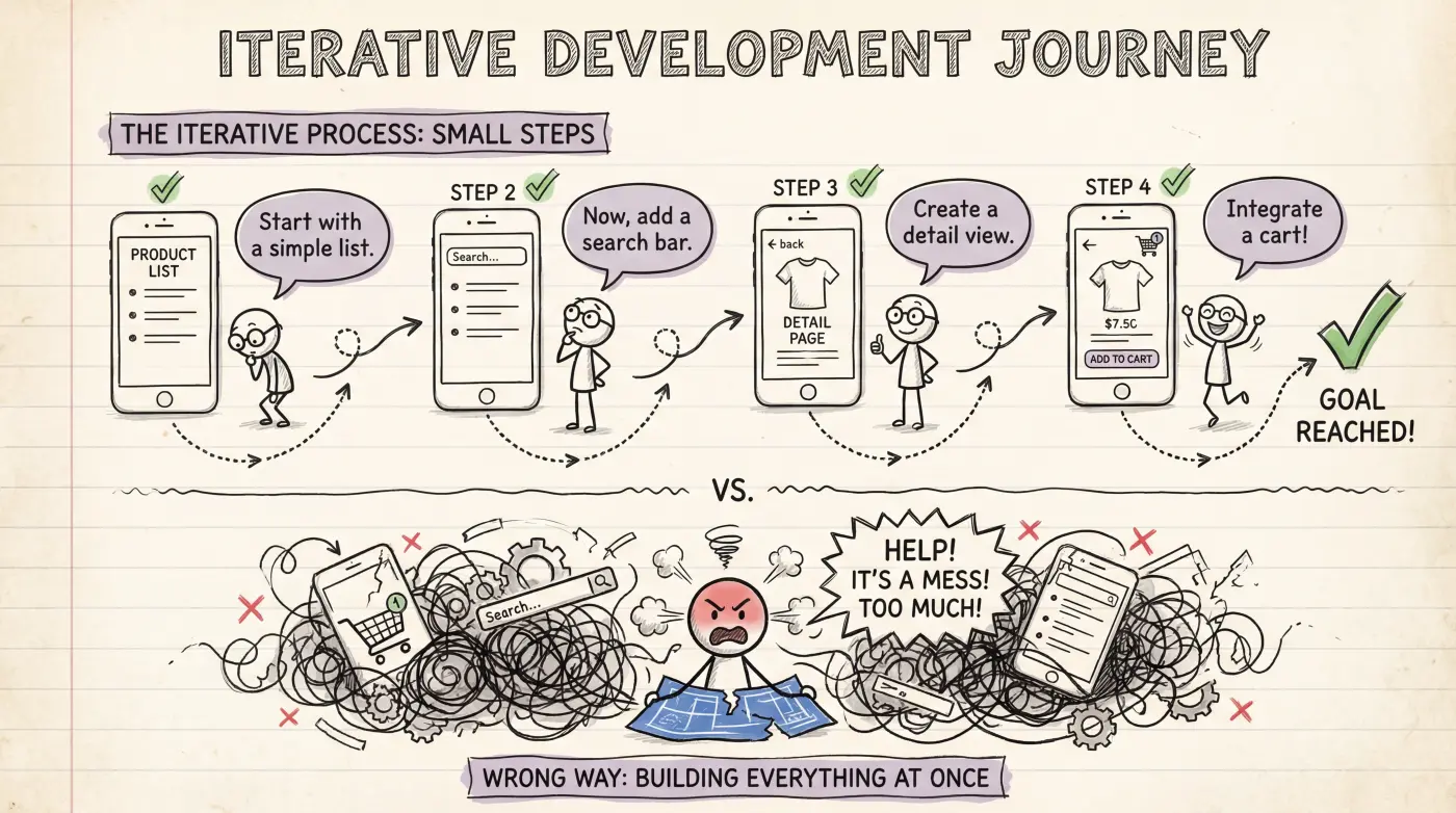 Small iterations vs all-at-once